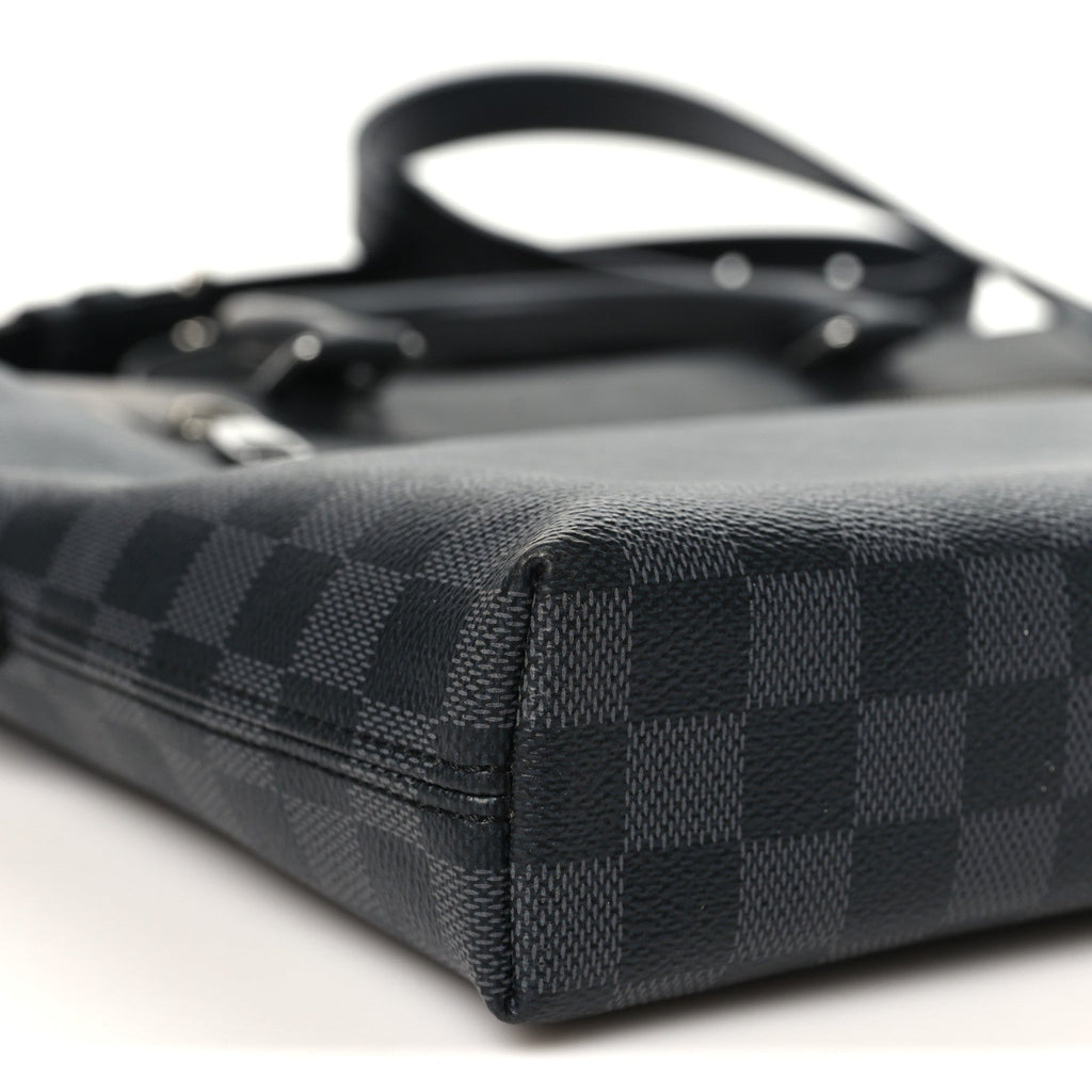 Damier Graphite Porte-Documents Jour