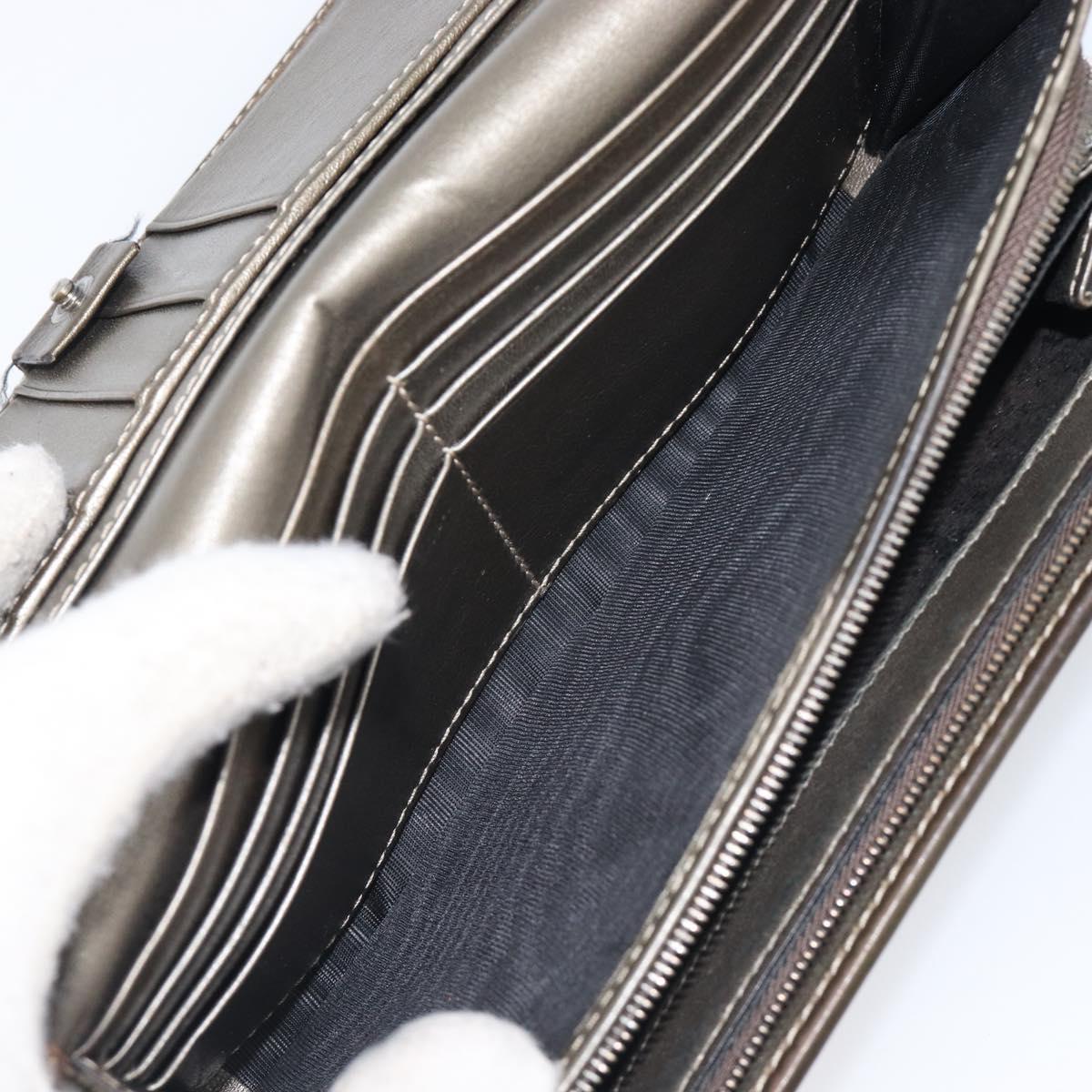 GUCCI GG Canvas Wallet PVC Leather 5 Set Beige Brown black Auth 190013