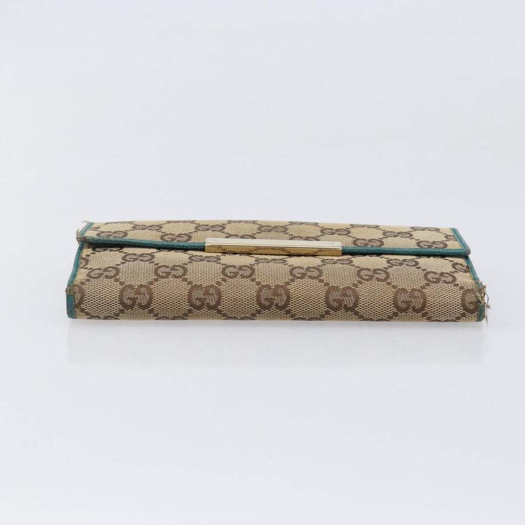 GUCCI GG Canvas Wallet PVC Leather 5 Set Beige Brown black Auth 190013