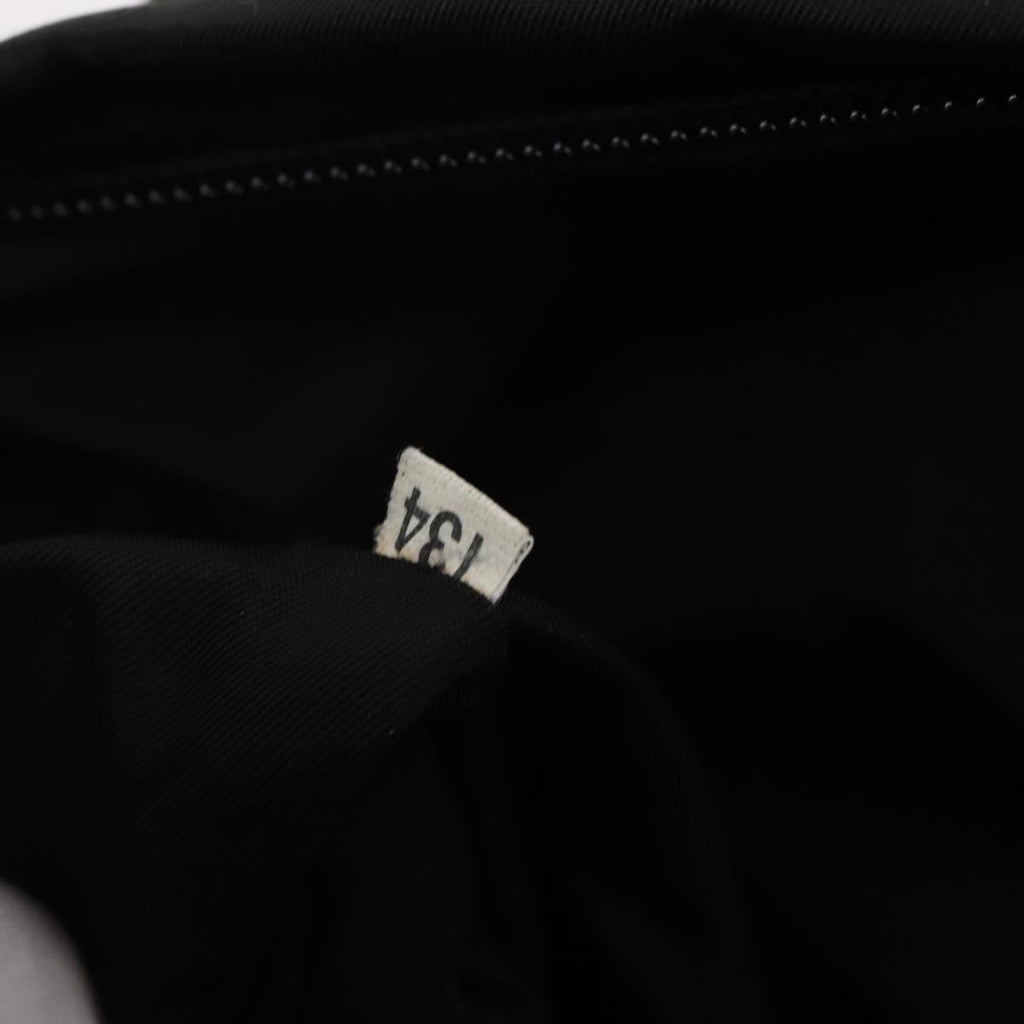 PRADA Shoulder Bag Nylon Black Silver Auth 197886