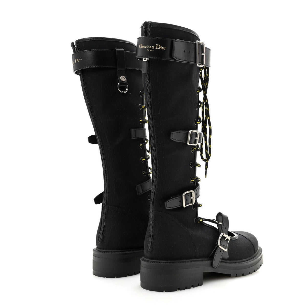 Technical Fabric Dioranger Lace Up High Boots 39.5 Black