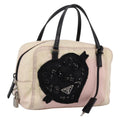 PRADA Hand Bag Nylon Pink Black Auth 201438