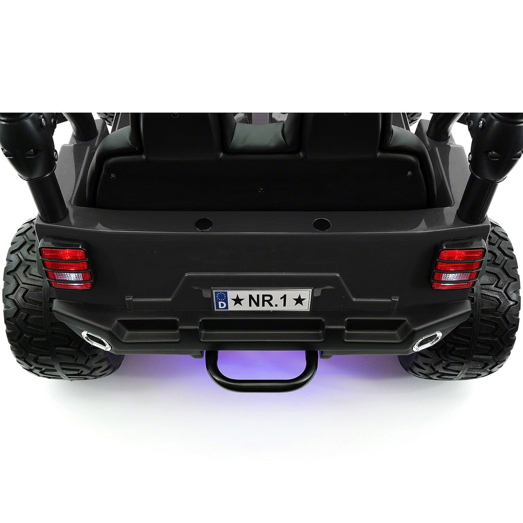 Trail Explorer 24V Kids Ride-On Car Truck with R/C Parental Remote | Spider Black