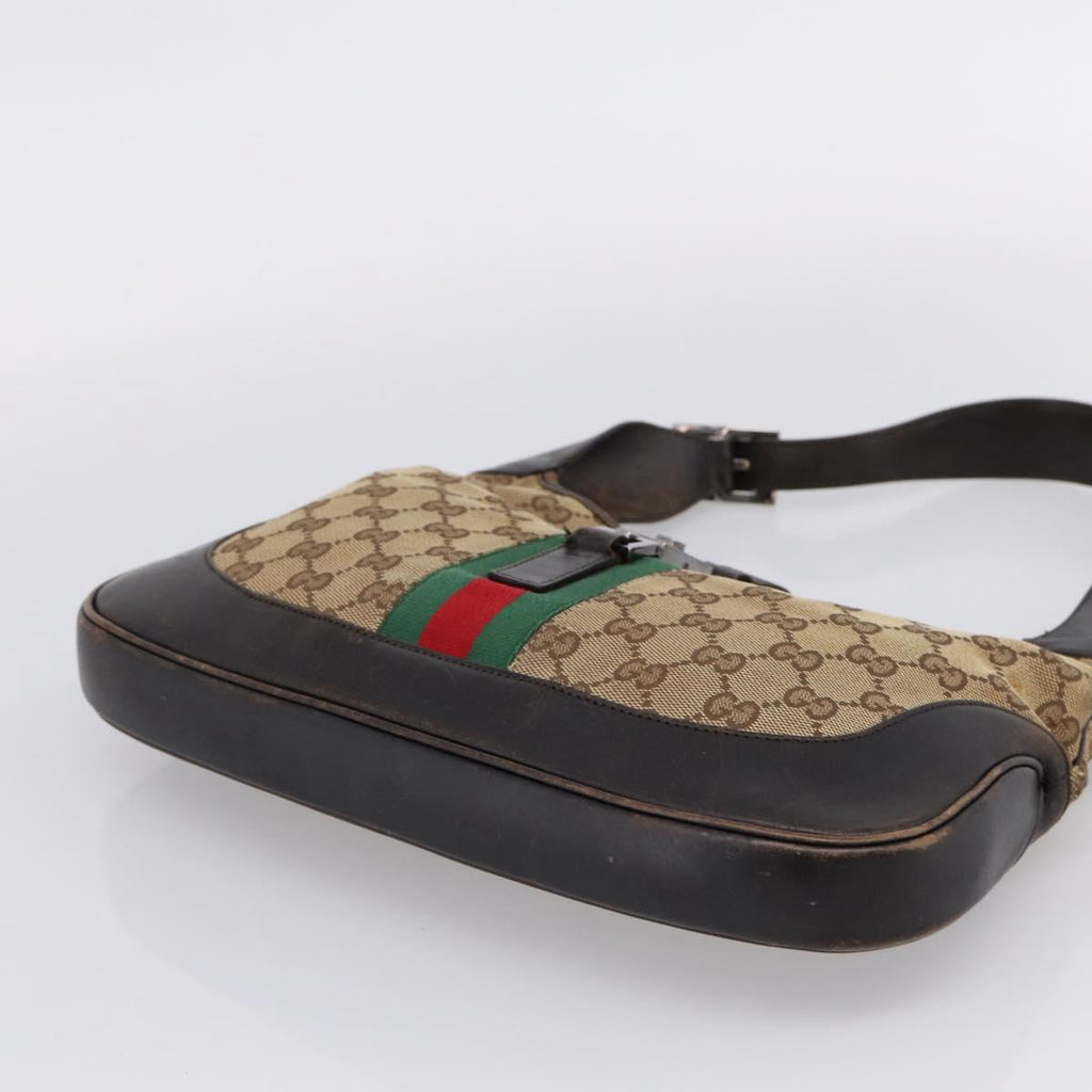 GUCCI GG Canvas GG Crystal Web Sherry Line Bag PVC 4 Set Auth 203742
