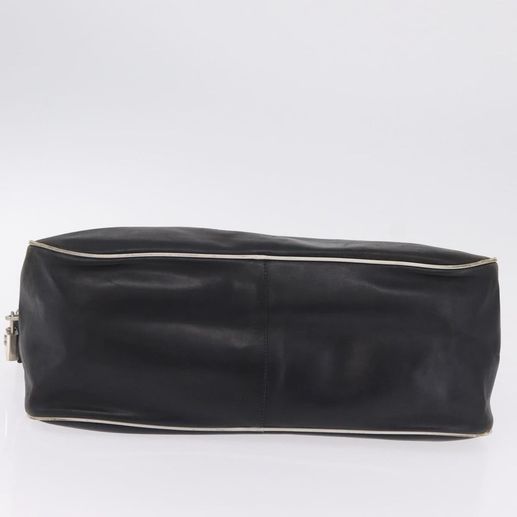 PRADA Shoulder Bag Nylon Leather 5 Set Black Purple Auth 204287
