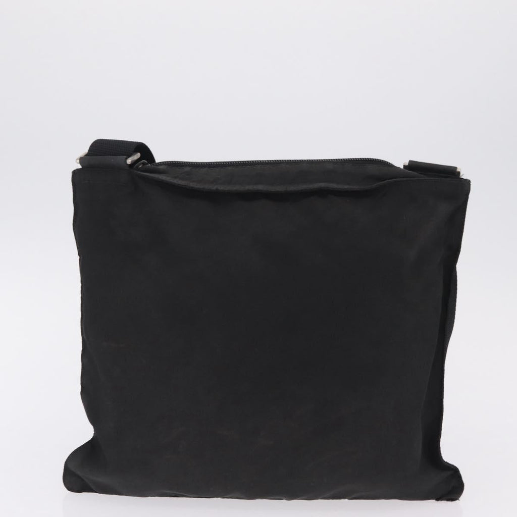 PRADA Shoulder Bag Nylon Leather 5 Set Black Purple Auth 204287