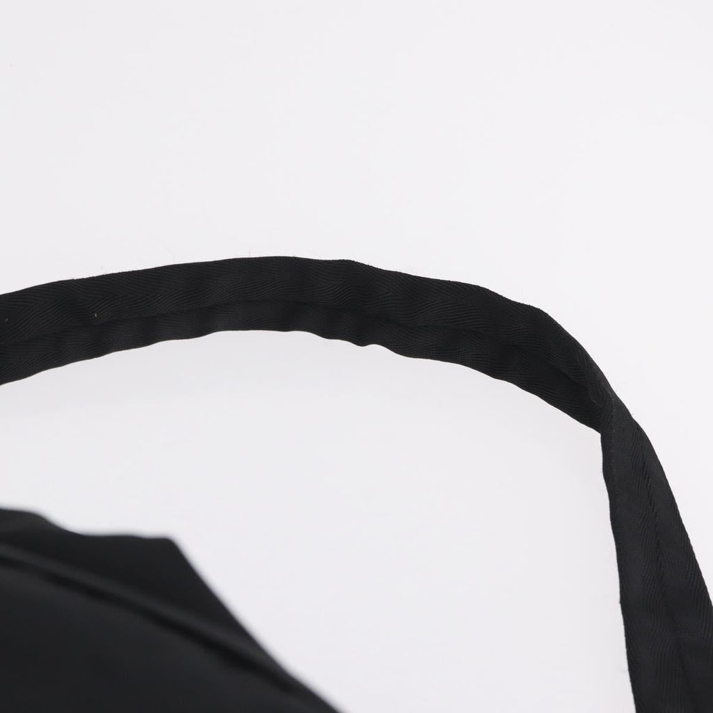 PRADA Boston Bag Nylon 2way Black Silver Auth 205032