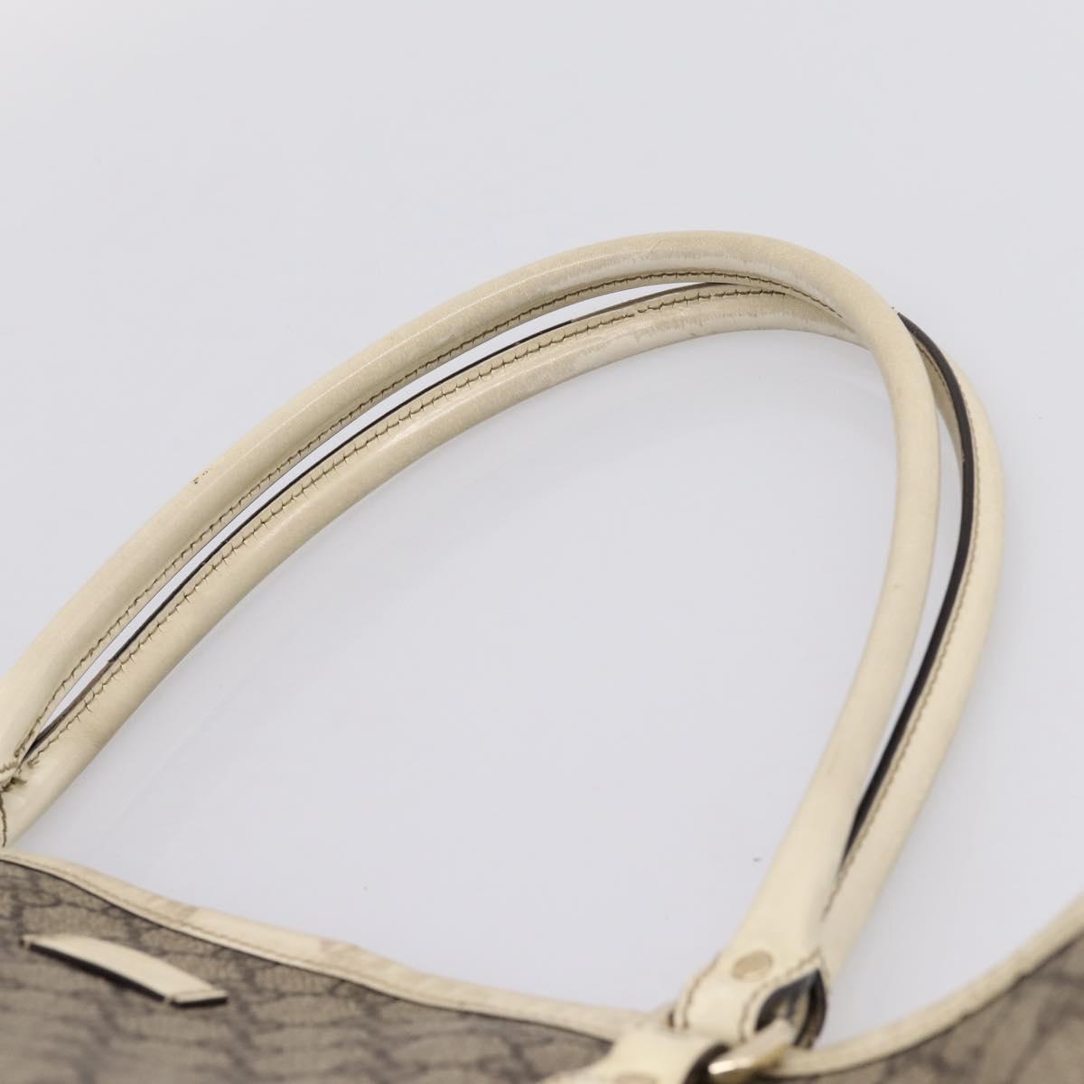 GUCCI GG Supreme Tote Bag PVC Beige Gold 197953 Auth 205060