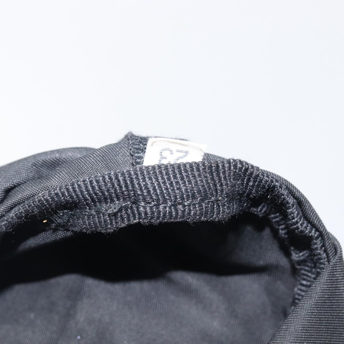 PRADA Purse Pouch Nylon Black Silver Auth 205450A