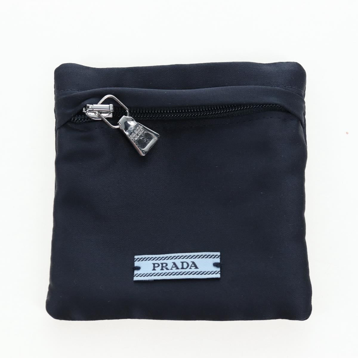 PRADA Hairpins 2 Sets Hair Clip Metal Silver Blue Auth 206677M