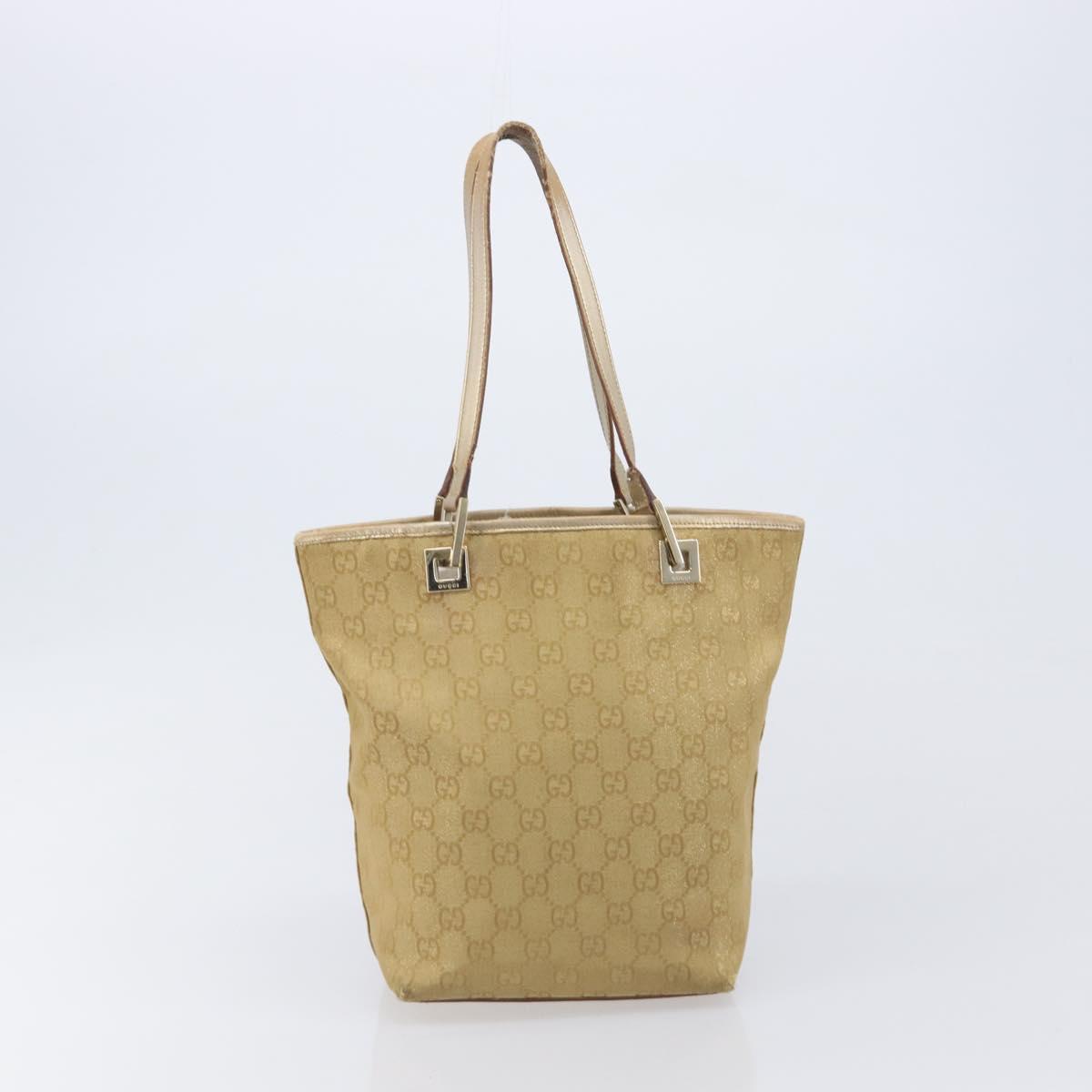 GUCCI GG Canvas Shoulder Bag 2 Set Beige Auth 206848