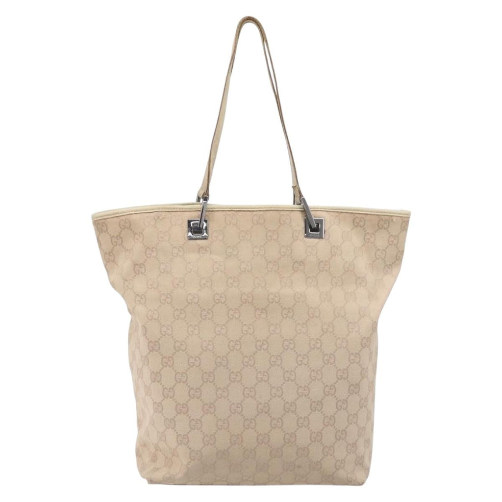 GUCCI GG Canvas Shoulder Bag 2 Set Beige Auth 206848