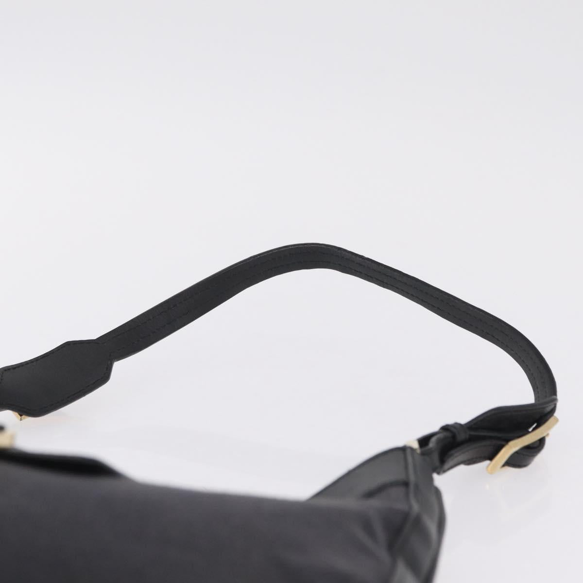 GUCCI Jackie Shoulder Bag Canvas Black Gold 001 4129 Auth 207102A