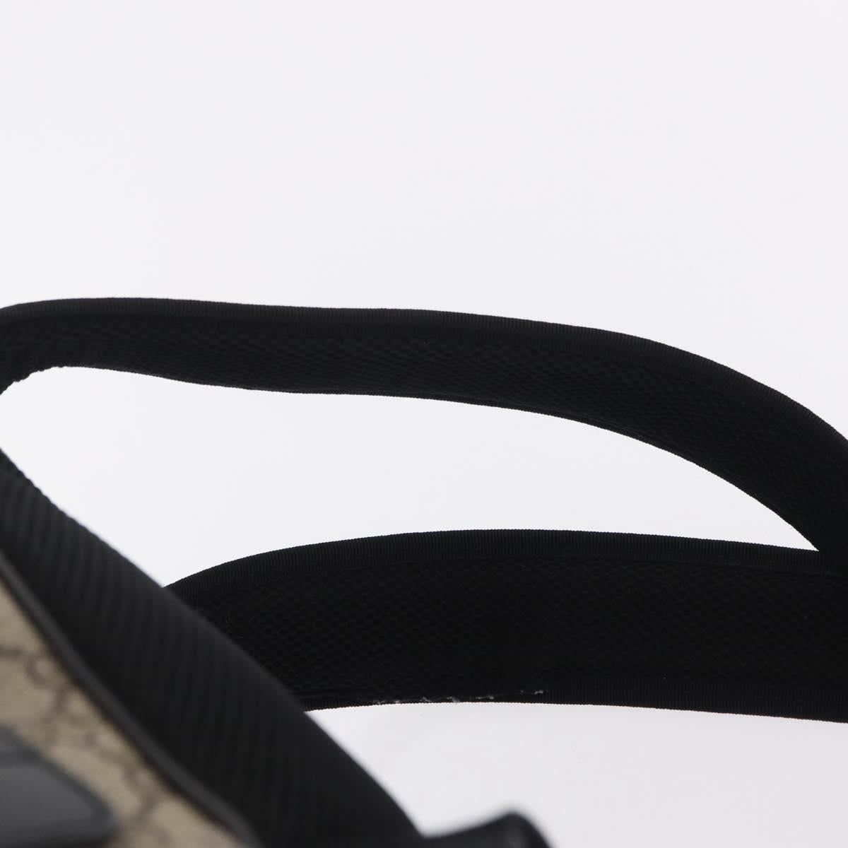 GUCCI GG Supreme Backpack PVC Beige Silver 406370 Auth 207738