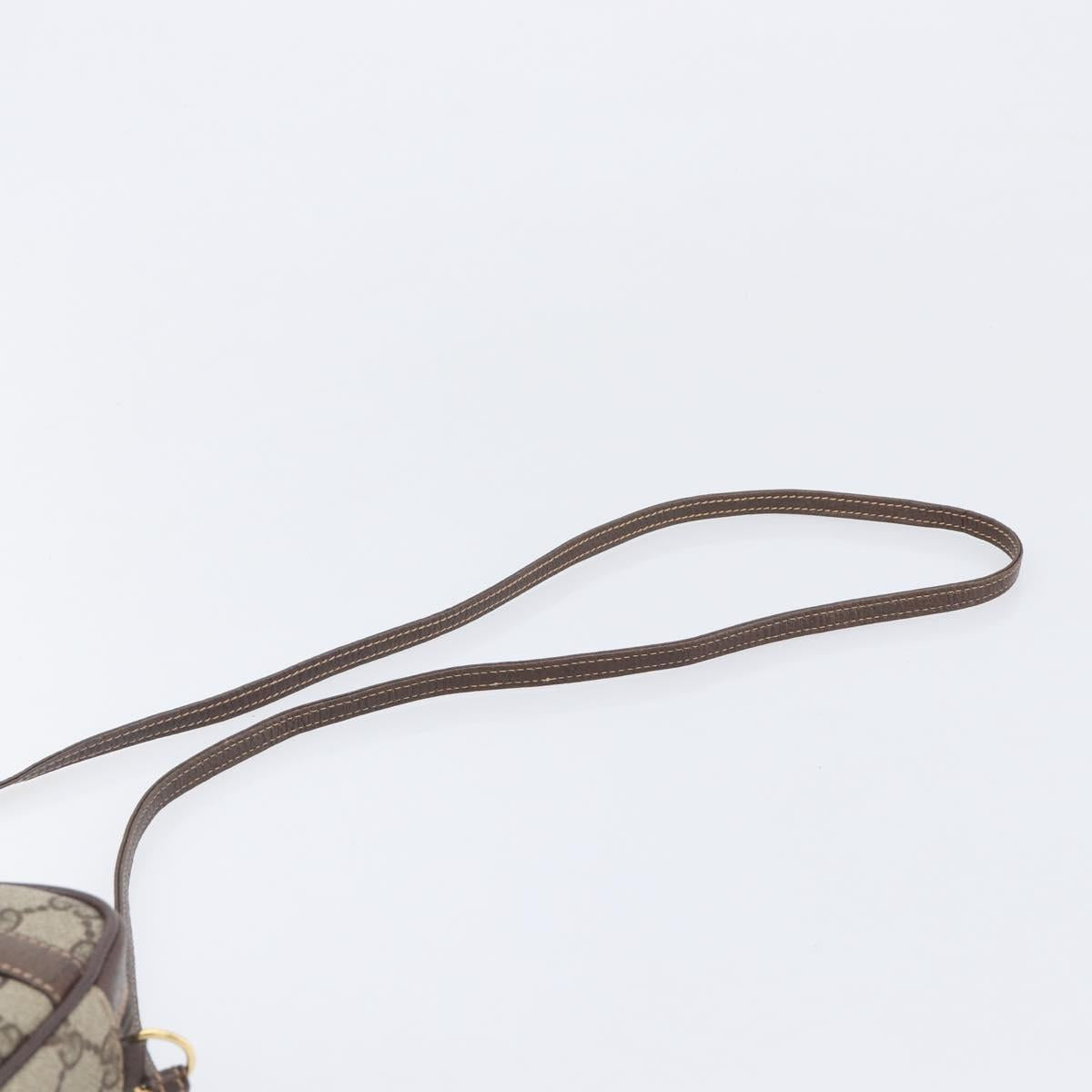 GUCCI GG Supreme Shoulder Bag PVC Beige Gold 007 115 6423 Auth 207837