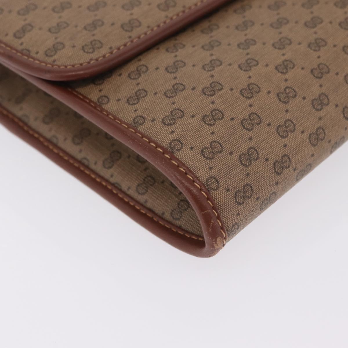 GUCCI Micro GG Supreme Shoulder Bag PVC Beige Gold 004 106 0146 Auth 207841