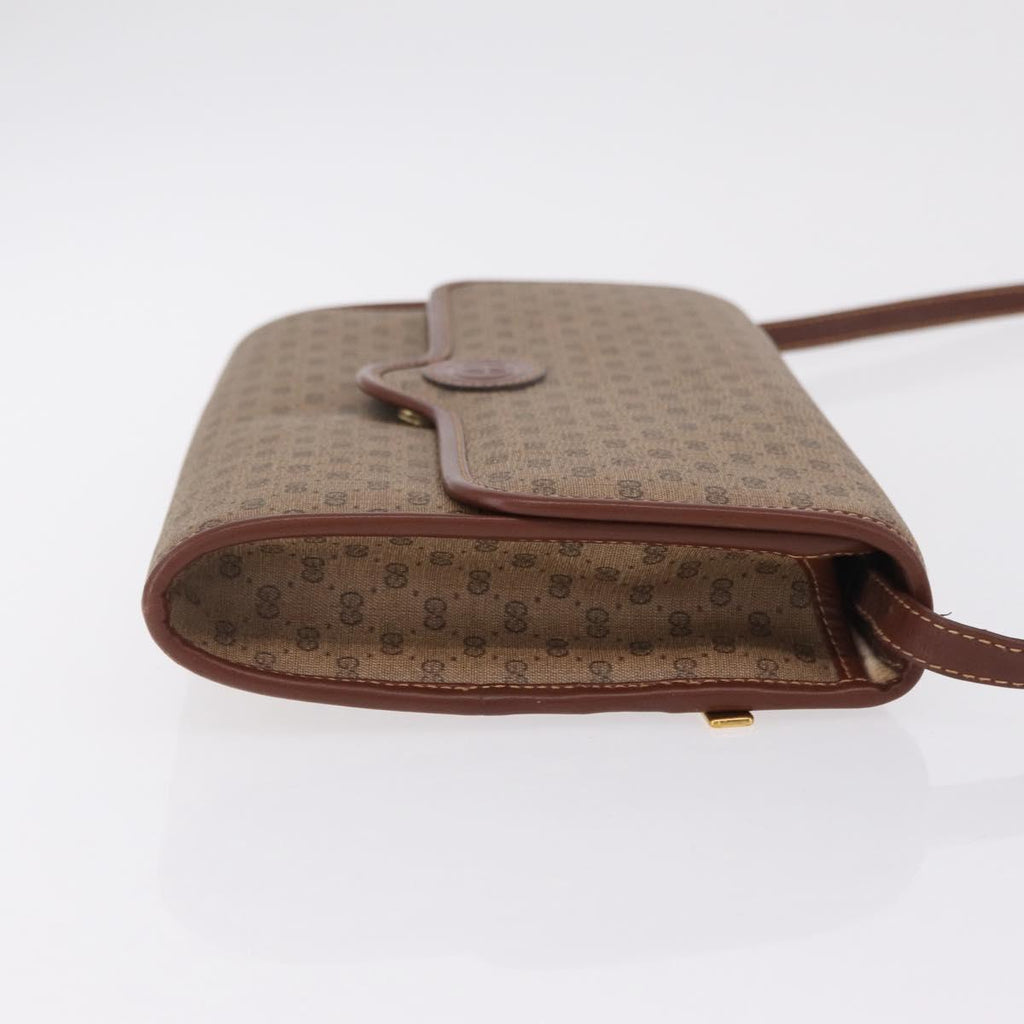 GUCCI Micro GG Supreme Shoulder Bag PVC Beige Gold 004 106 0146 Auth 207841