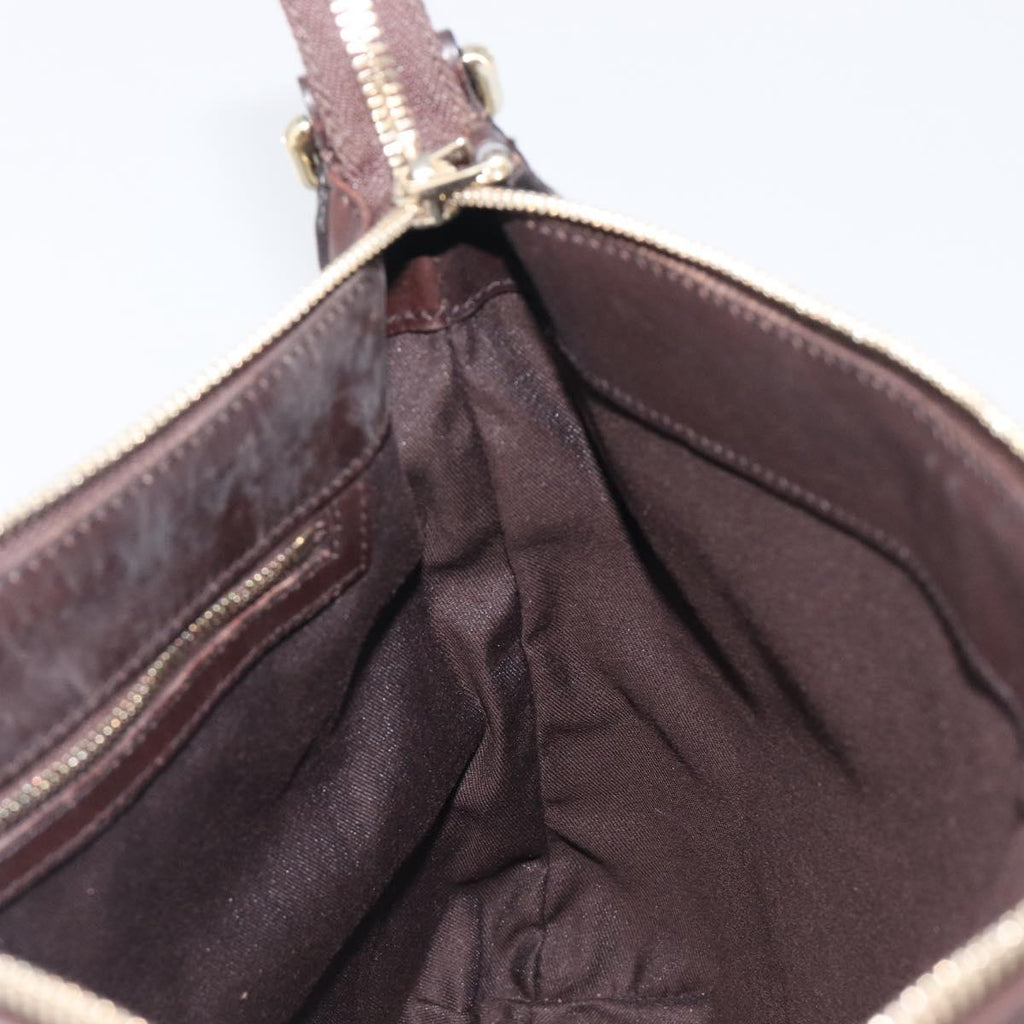 GUCCI GG Canvas Web Sherry Line Interlocking G Shoulder Bag 131033 Auth 207927A
