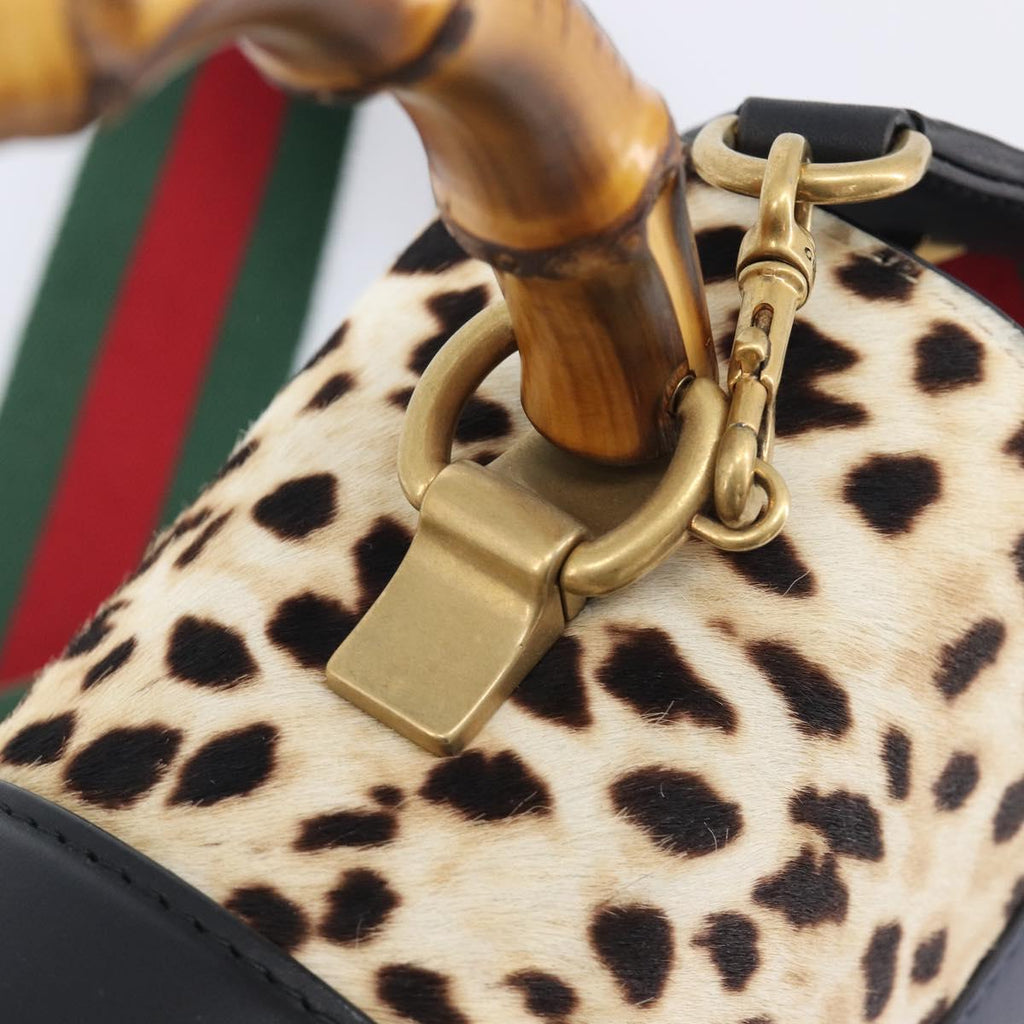 GUCCI Dionysos Bamboo Web Sherry Line Bag Harako leather 448075 Auth 208293M