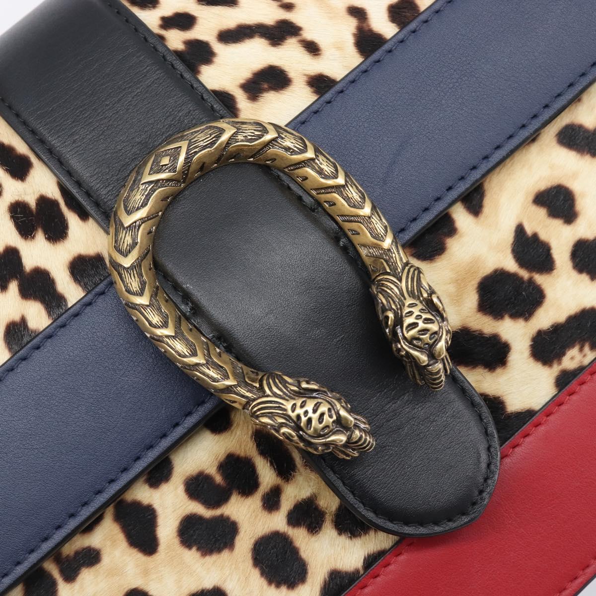 GUCCI Dionysos Bamboo Web Sherry Line Bag Harako leather 448075 Auth 208293M