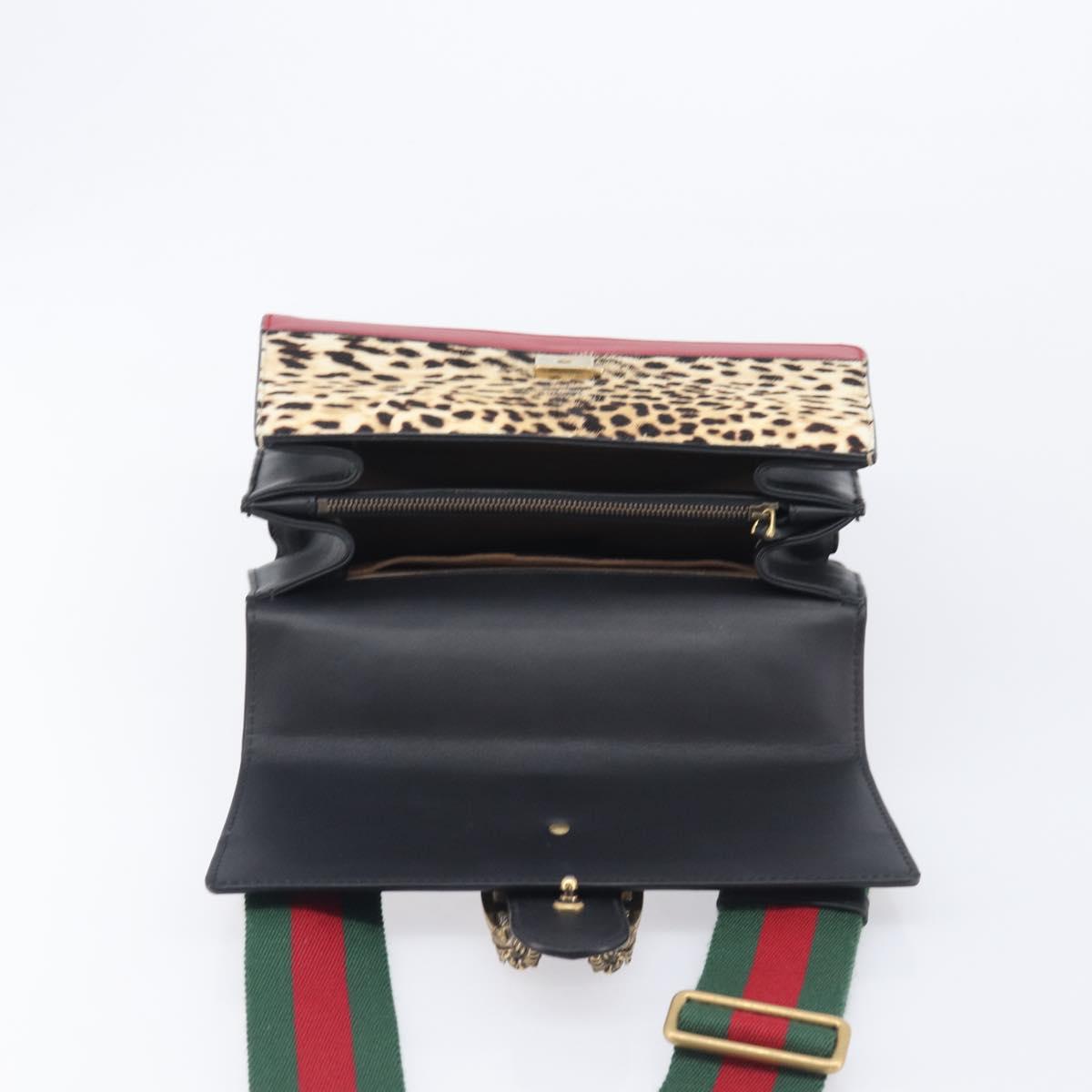 GUCCI Dionysos Bamboo Web Sherry Line Bag Harako leather 448075 Auth 208293M