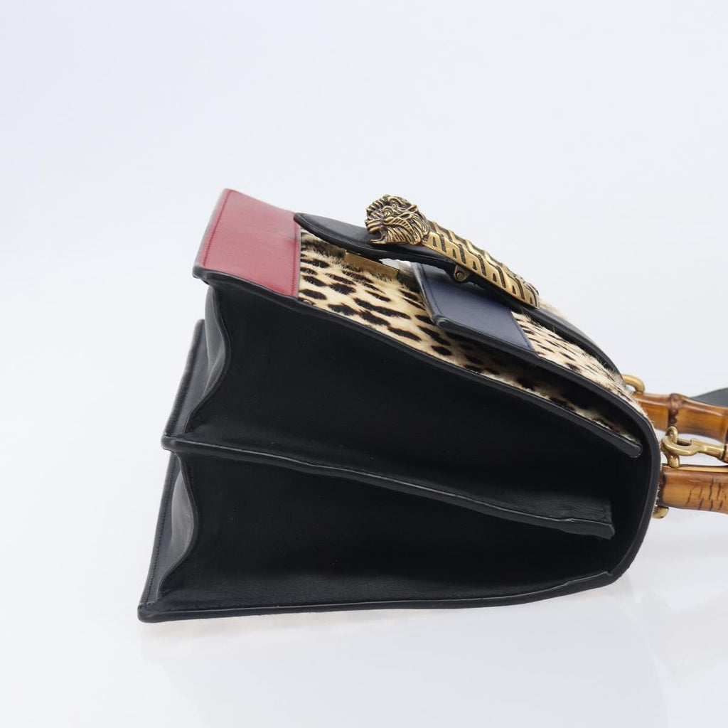 GUCCI Dionysos Bamboo Web Sherry Line Bag Harako leather 448075 Auth 208293M