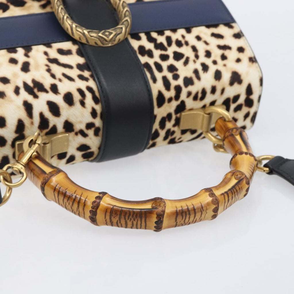 GUCCI Dionysos Bamboo Web Sherry Line Bag Harako leather 448075 Auth 208293M