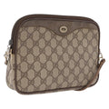 GUCCI GG Supreme Shoulder Bag PVC Beige Gold 89 02 068 Auth 208390