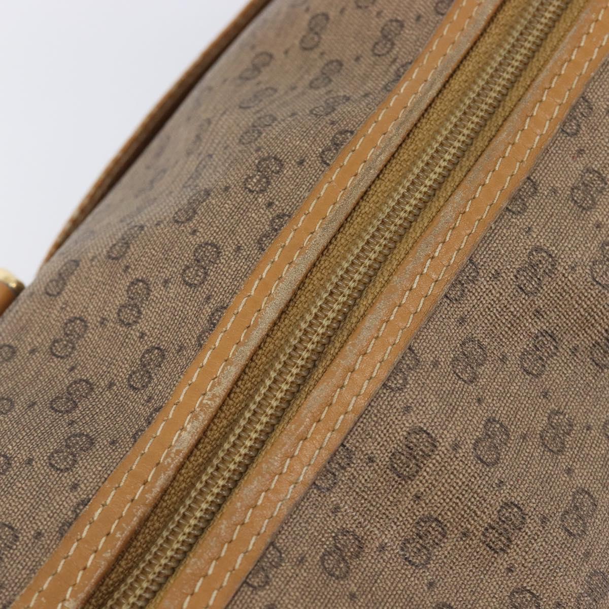 GUCCI Micro GG Supreme Boston Bag PVC Beige Gold 000 39 0158 Auth 208432