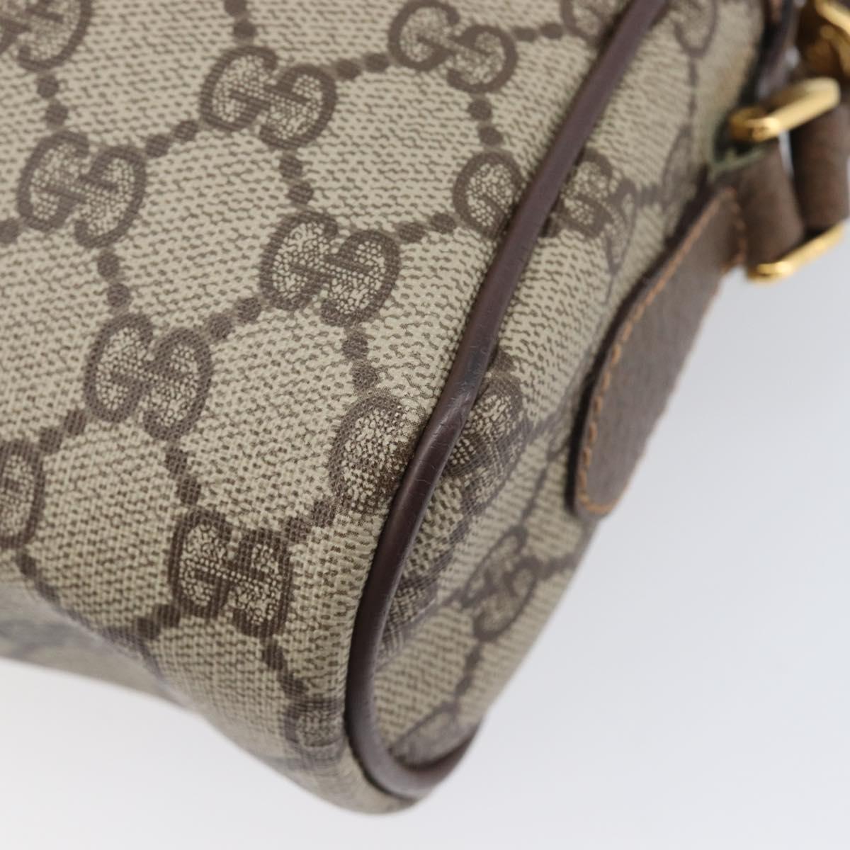 GUCCI GG Supreme Web Sherry Line Shoulder Bag PVC 001 115 6655 Auth 208543A
