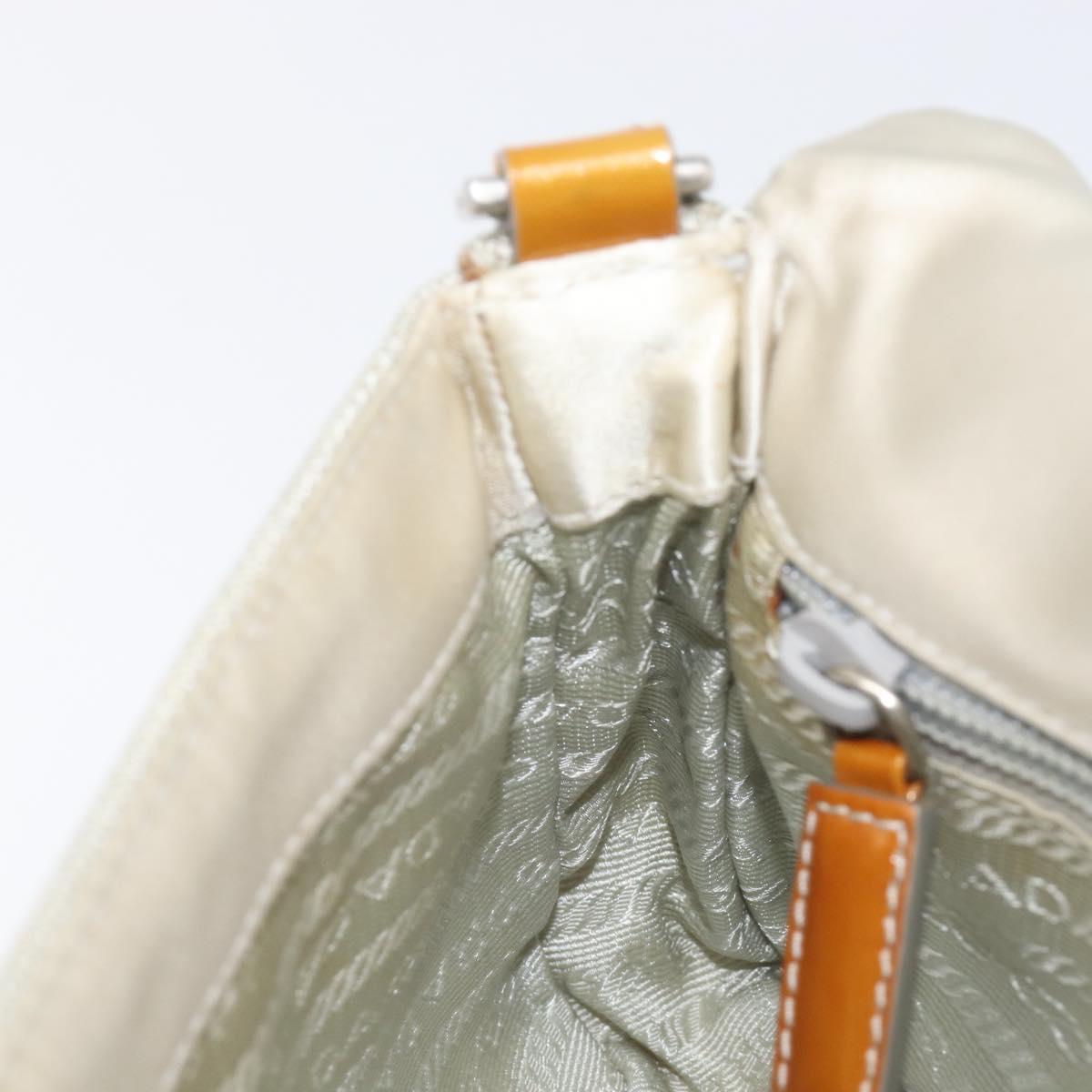 PRADA PRADA Sports Shoulder Bag Nylon Gray Silver Auth 208699A