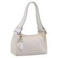 GUCCI Shoulder Bag GG Canvas White Gold 92699 Auth 208744A