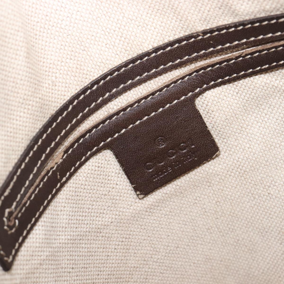 GUCCI GG Supreme Shoulder Bag PVC Brown Gold Tone 223666 Auth 209141