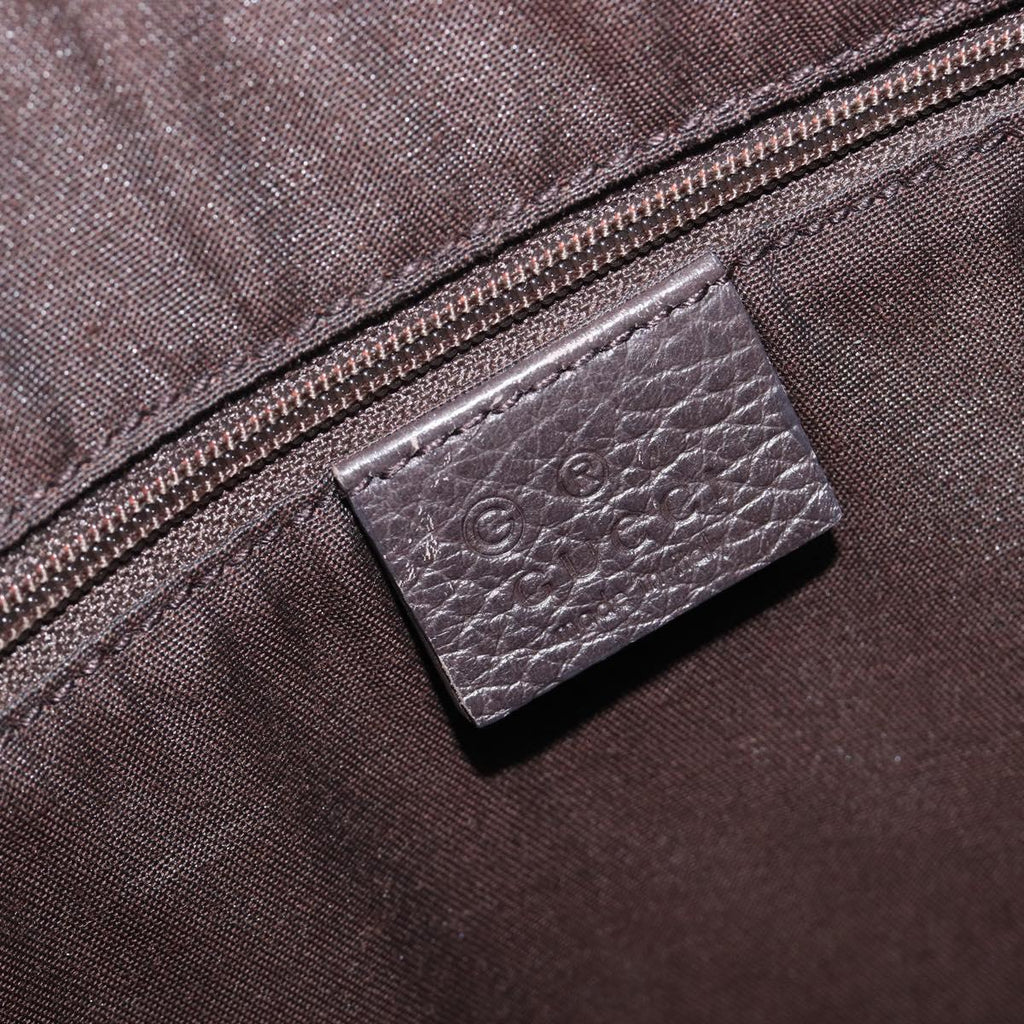 GUCCI GG Crystal Web Sherry Line Bag Coated Canvas Beige 293596 Auth 209851V