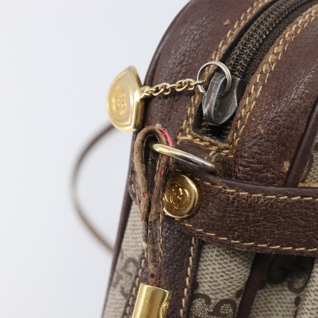 GUCCI GG Supreme Shoulder Bag PVC Beige Gold 007 904 0423 Auth 209939