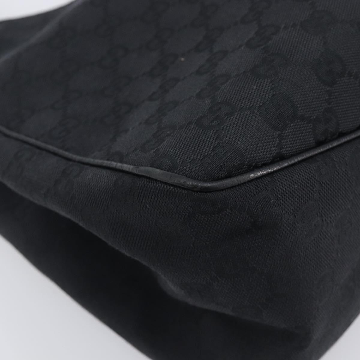 GUCCI GG Canvas Hand Bag Black 106494 Auth 211923V