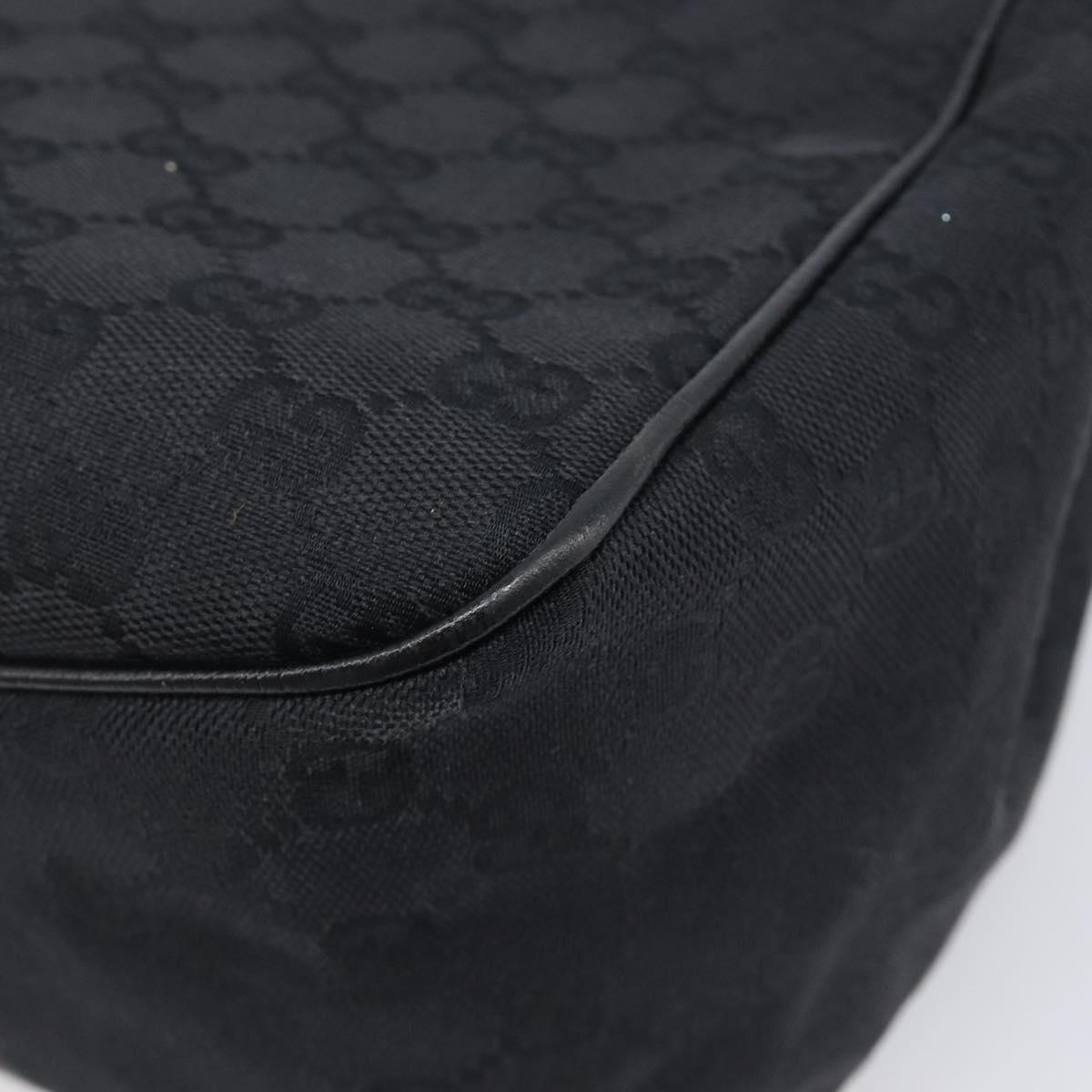 GUCCI GG Canvas Hand Bag Black 106494 Auth 211923V