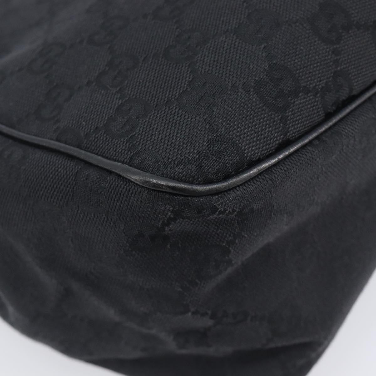 GUCCI GG Canvas Hand Bag Black 106494 Auth 211923V