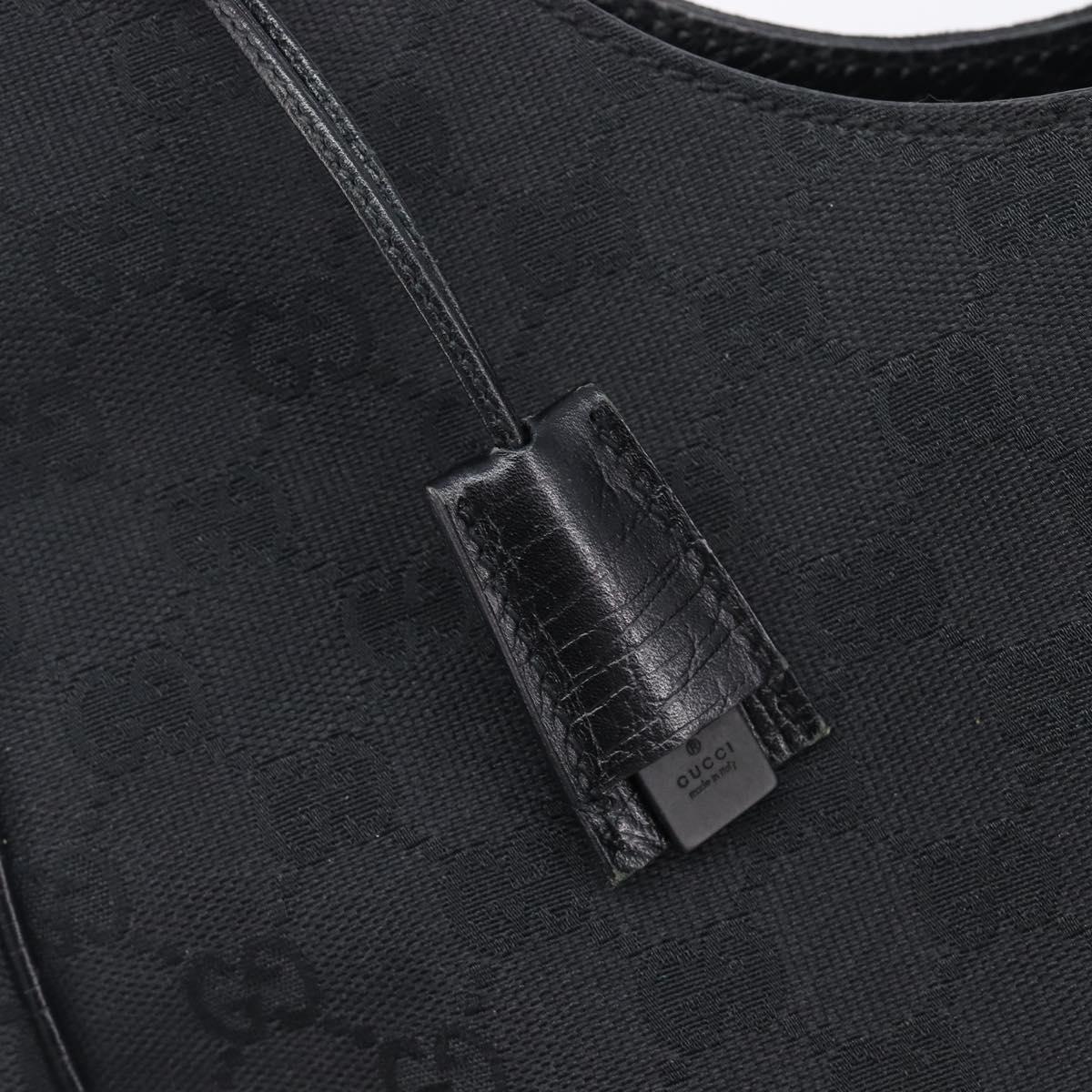GUCCI GG Canvas Hand Bag Black 106494 Auth 211923V