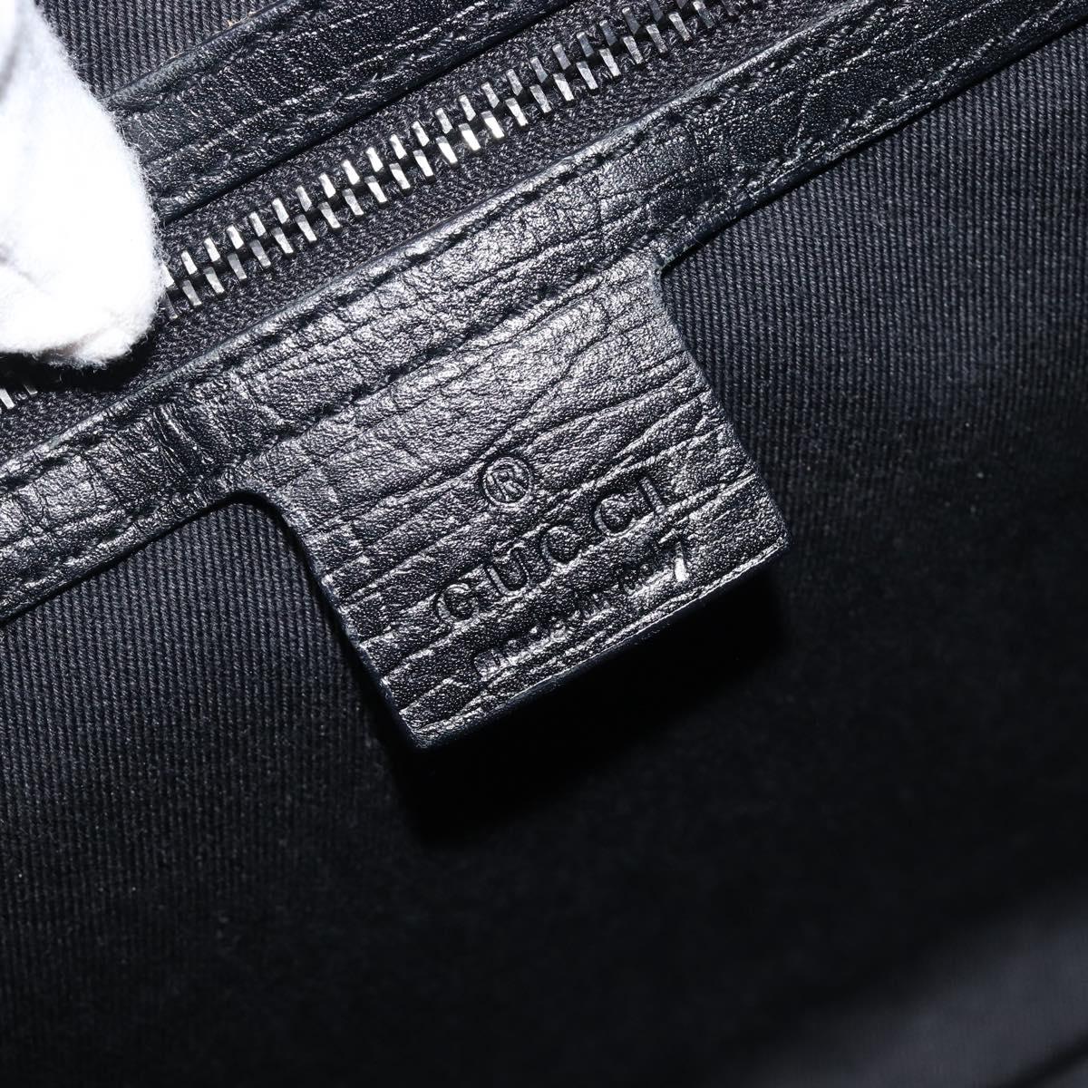 GUCCI GG Canvas Hand Bag Black 106494 Auth 211923V