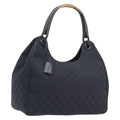 GUCCI GG Canvas Hand Bag Black 106494 Auth 211923V