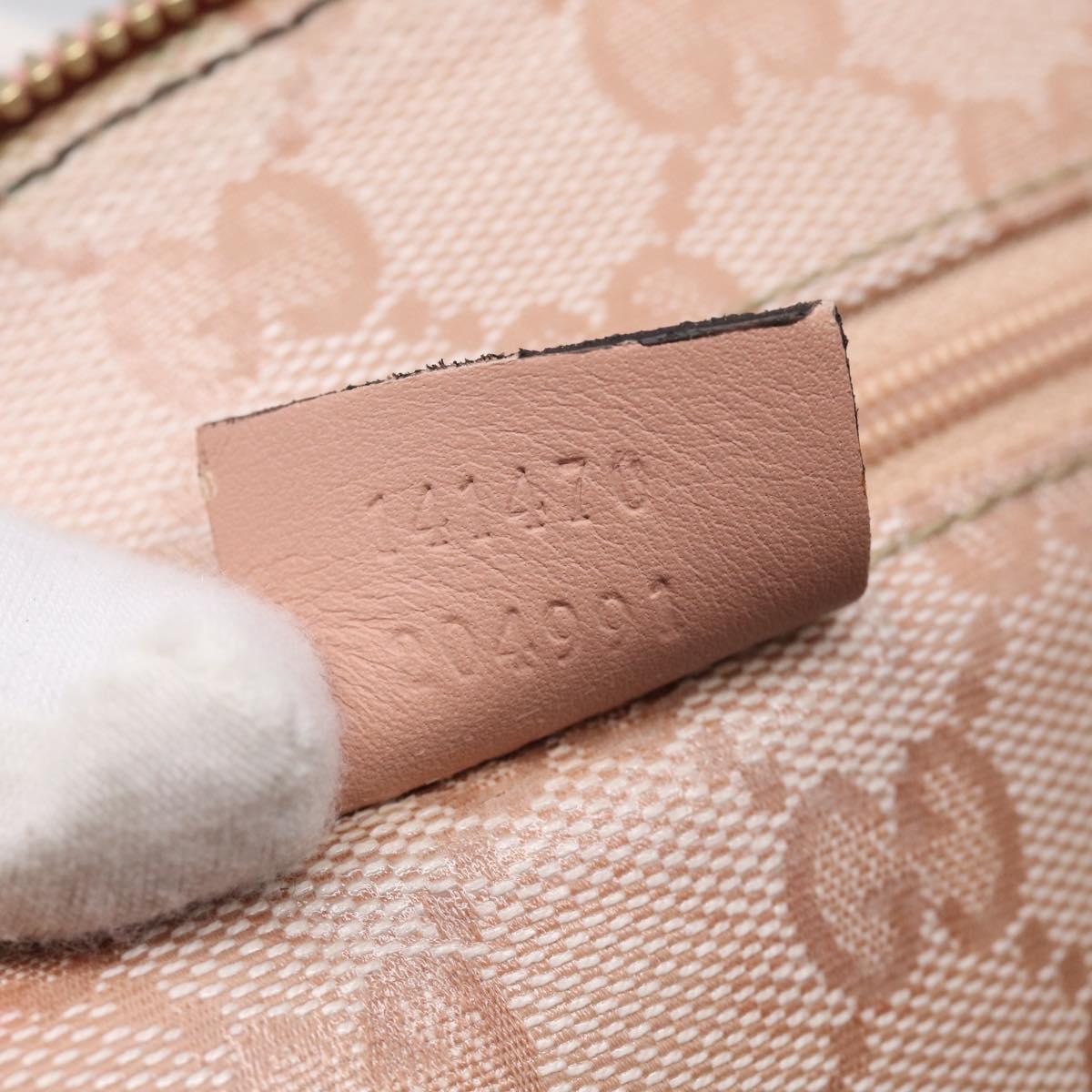 GUCCI GG Crystal Tote Bag Coated Canvas Pink Gold 141470 Auth 213177V