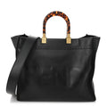 Vitello King Plexiglass Medium Fendi Sunshine Shopper Black