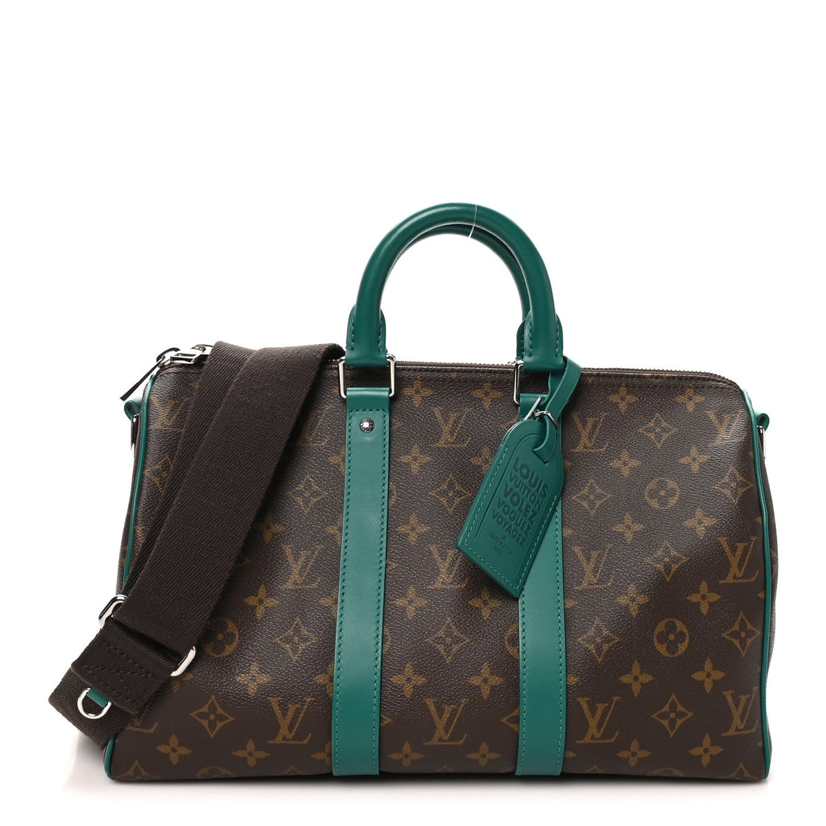 Monogram Macassar Keepall Bandouliere 35 Borneo Green