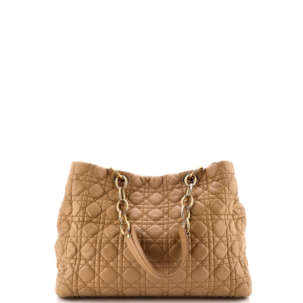 Soft Chain Tote Cannage Quilt Lambskin Large