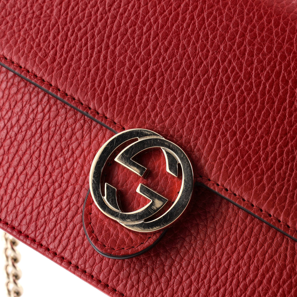 Interlocking Wallet on Chain Leather