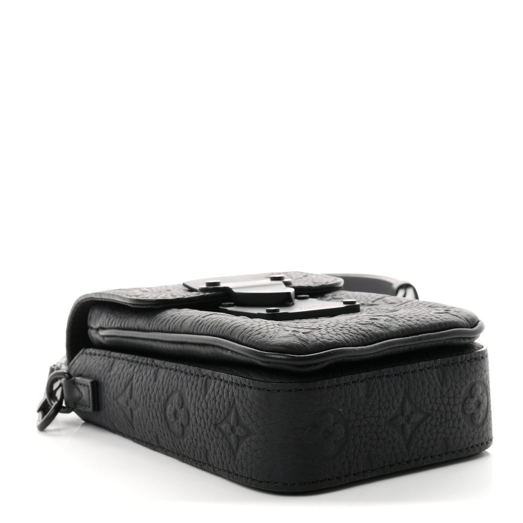 Taurillon Monogram S Lock Wearable Wallet Black