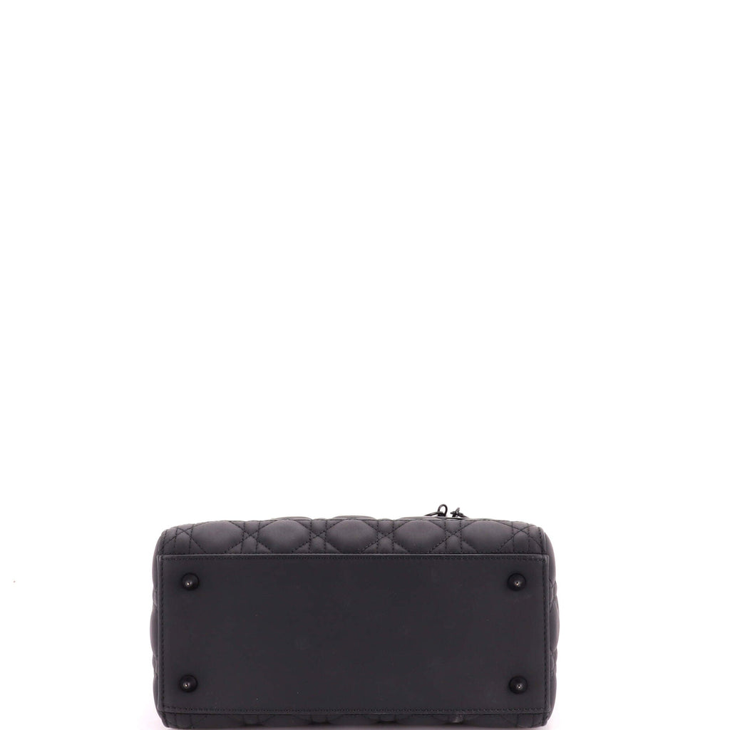 Ultra Matte Lady Dior Bag Cannage Quilt Calfskin Medium