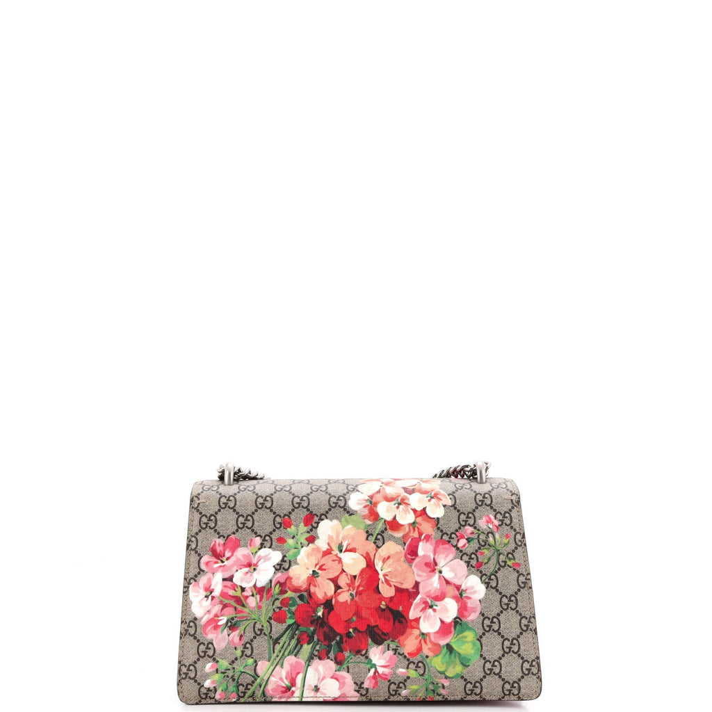 Dionysus Bag Blooms Print GG Coated Canvas Small