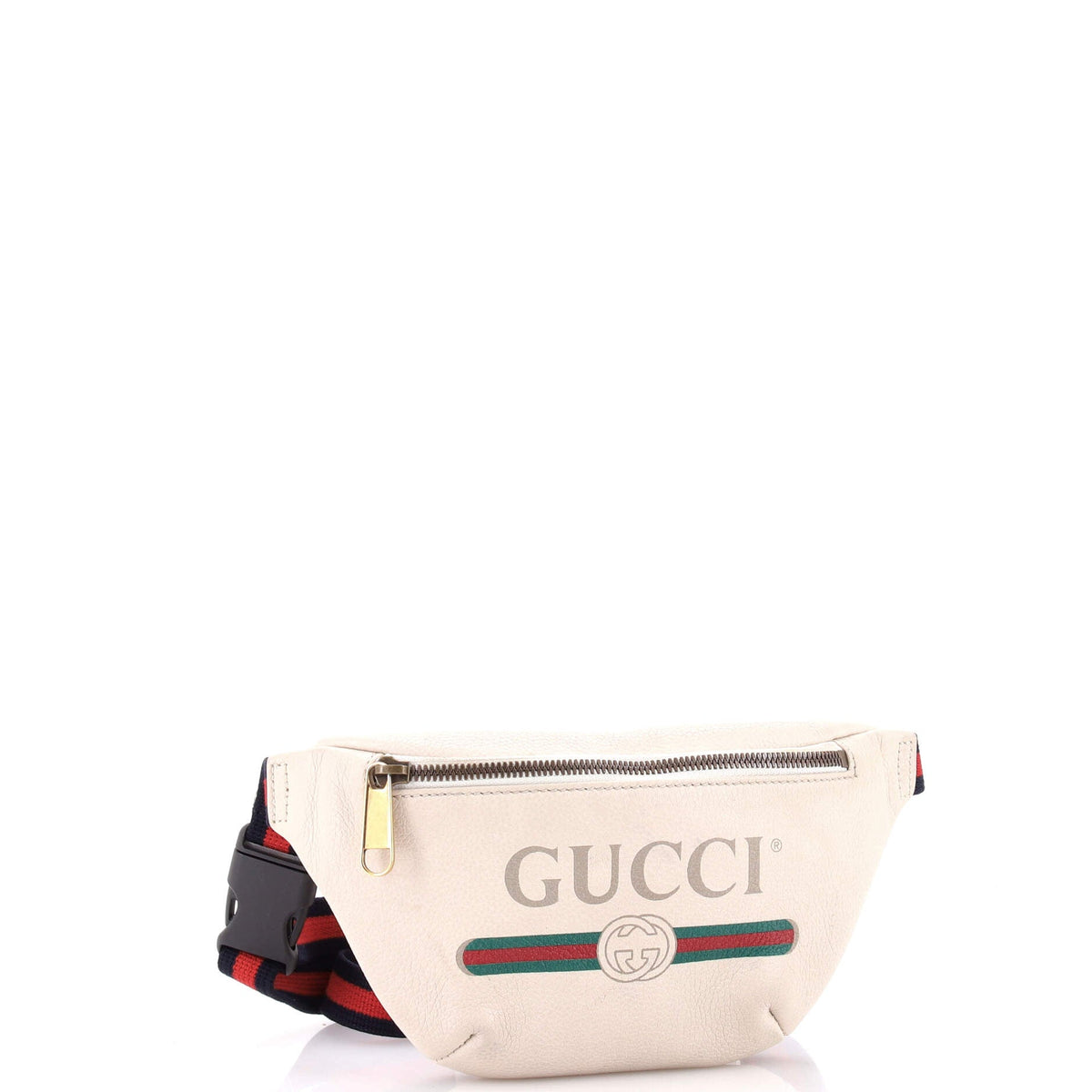 Logo Belt Bag Printed Leather Small
